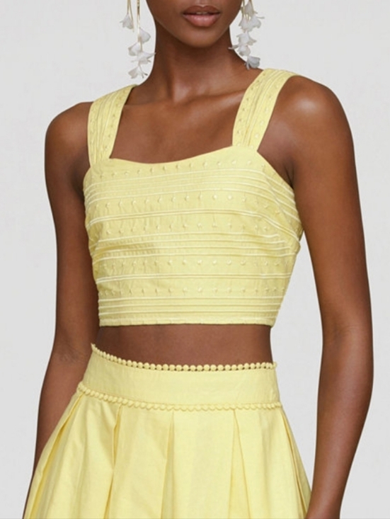 Anthropologie Tops - NEW ANTHRO | Avec Les Filled Embroidered Crop Top